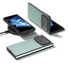 For Xiaomi Mix Fold 4 PU Leather Black Frame Full Coverage Phone Case(Light Blue) - 2
