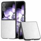 For Xiaomi Mix Flip PU Leather Black Frame Full Coverage Phone Case(Silver) - 1