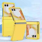 For Motorola Razr 50 Fuel Injection PC Skin Feel Phone Case(Yellow) - 1