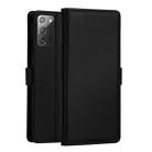 For Samsung Galaxy Note 20 DZGOGO MILO Series PC + PU Horizontal Flip Leather Case with Holder & Card Slot & Wallet(Black) - 1