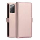 For Samsung Galaxy Note 20 DZGOGO MILO Series PC + PU Horizontal Flip Leather Case with Holder & Card Slot & Wallet(Rose Gold) - 1