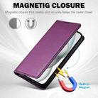 For iPhone 15 LC.IMEEKE L1 Series Frosted Fine Texture PU Phone Case(Purple) - 3