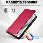 For iPhone 15 LC.IMEEKE L1 Series Frosted Fine Texture PU Phone Case(Red) - 3