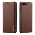 For iPhone 7 / 8 / SE 2020 LC.IMEEKE L1 Series Frosted Fine Texture PU Phone Case(Brown) - 2