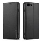 For iPhone SE 2022 LC.IMEEKE L1 Series Frosted Fine Texture PU Phone Case(Black) - 2