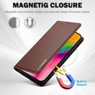 For iPhone 16 Pro Max LC.IMEEKE L1 Series Frosted Fine Texture PU Phone Case(Brown) - 3