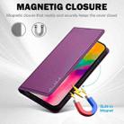 For iPhone 16 Pro LC.IMEEKE L1 Series Frosted Fine Texture PU Phone Case(Purple) - 3