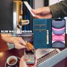 For iPhone 11 LC.IMEEKE L1 Series Frosted Fine Texture PU Phone Case(Blue) - 3