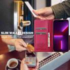 For iPhone 11 Pro LC.IMEEKE L1 Series Frosted Fine Texture PU Phone Case(Red) - 3