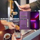 For iPhone 11 Pro Max LC.IMEEKE L1 Series Frosted Fine Texture PU Phone Case(Purple) - 3