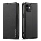 For iPhone 12 mini / 13 mini LC.IMEEKE L1 Series Frosted Fine Texture PU Phone Case(Black) - 2