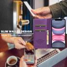 For iPhone 12 mini / 13 mini LC.IMEEKE L1 Series Frosted Fine Texture PU Phone Case(Purple) - 3