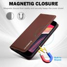 For iPhone 16e LC.IMEEKE L1 Series Frosted Fine Texture PU Phone Case(Brown) - 3