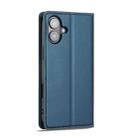 For iPhone 17 LC.IMEEKE L1 Series Frosted Fine Texture PU Phone Case(Blue) - 4