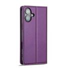 For iPhone 17 LC.IMEEKE L1 Series Frosted Fine Texture PU Phone Case(Purple) - 4