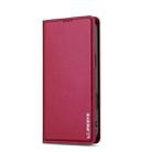 For iPhone 17 LC.IMEEKE L1 Series Frosted Fine Texture PU Phone Case(Red) - 2