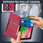 For iPhone 17 LC.IMEEKE L1 Series Frosted Fine Texture PU Phone Case(Red) - 3