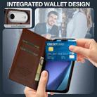 For iPhone 17 Air LC.IMEEKE L1 Series Frosted Fine Texture PU Phone Case(Brown) - 3