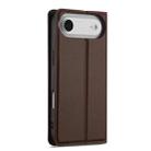 For iPhone 17 Air LC.IMEEKE L1 Series Frosted Fine Texture PU Phone Case(Brown) - 5