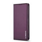 For iPhone 17 Air LC.IMEEKE L1 Series Frosted Fine Texture PU Phone Case(Purple) - 2