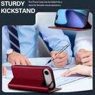 For iPhone 17 Air LC.IMEEKE L1 Series Frosted Fine Texture PU Phone Case(Red) - 4