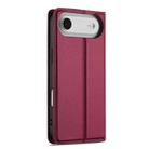For iPhone 17 Air LC.IMEEKE L1 Series Frosted Fine Texture PU Phone Case(Red) - 5
