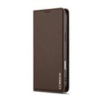 For iPhone 17 Pro LC.IMEEKE L1 Series Frosted Fine Texture PU Phone Case(Brown) - 2
