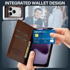 For iPhone 17 Pro LC.IMEEKE L1 Series Frosted Fine Texture PU Phone Case(Brown) - 3