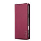 For iPhone 17 Pro LC.IMEEKE L1 Series Frosted Fine Texture PU Phone Case(Red) - 2