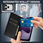 For iPhone 17 Pro Max LC.IMEEKE L1 Series Frosted Fine Texture PU Phone Case(Black) - 3