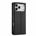 For iPhone 17 Pro Max LC.IMEEKE L1 Series Frosted Fine Texture PU Phone Case(Black) - 5