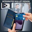 For iPhone 17 Pro Max LC.IMEEKE L1 Series Frosted Fine Texture PU Phone Case(Blue) - 3