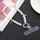 Peace Beads Chain Anti-lost Short Lanyard(White) - 1