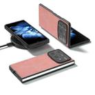 For Xiaomi Mix Fold 4 Black Frame PU Leather Full Coverage Phone Case(Pink) - 2