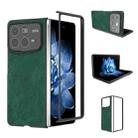 For Xiaomi Mix Fold 4 Black Frame PU Leather Full Coverage Phone Case(Green) - 1