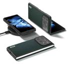For Xiaomi Mix Fold 4 ABEEL Genuine Leather Elegant Black Edge Phone Case(Green) - 2