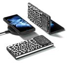 For Xiaomi Mix Fold 4 Black Frame Leopard Full Coverage Phone Case(Silver Leopard) - 2