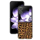 For Xiaomi Mix Flip Black Frame Leopard Full Coverage Phone Case(Leopard Print) - 1