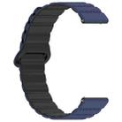 18mm Dotted Loop Magnetic Silicone Watch Band(Dark Blue Black) - 1