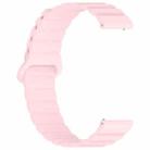 20mm Dotted Loop Magnetic Silicone Watch Band(Pink) - 1