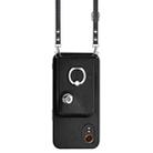 For Samsung Galaxy XCover7 Organ Card Bag Ring Holder Phone Case with Long Lanyard(Black) - 2