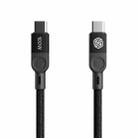 NILLKIN 100W USB-C/Type-C to USB-C/Type-C Small Magnetic Coil Fast Charging Data Cable, Length: 1m(Black) - 1