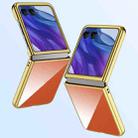 For Motorola Razr 50 Ultra Super Thin Electroplating Transparent Folding Phone Case(Gold) - 2