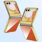 For Motorola Razr 60 Super Thin Electroplating Transparent Folding Phone Case(Silver) - 2