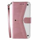 For iPhone 16 Pro Max Nail Skin Feel Stitching Calf Texture Leather Phone Case(Rose Gold) - 2