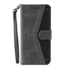 For iPhone 16 Plus Nail Skin Feel Stitching Calf Texture Leather Phone Case(Grey) - 2