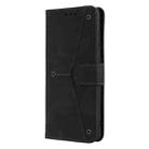 For iPhone 16 Nail Skin Feel Stitching Calf Texture Leather Phone Case(Black) - 2