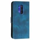 For OnePlus 8 Pro YX0080 Grid Butterfly Embossed Pattern Flip Leather Phone Case with Lanyard(Dark Blue) - 3