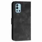 For OnePlus 11 YX0080 Grid Butterfly Embossed Pattern Flip Leather Phone Case with Lanyard(Black) - 3