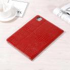 For iPad Pro 13  2024 Crocodile Texture Leather Tablet Case(Red) - 3